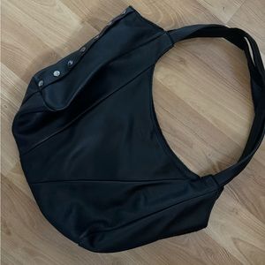 Hammitt black leather shoulder bag